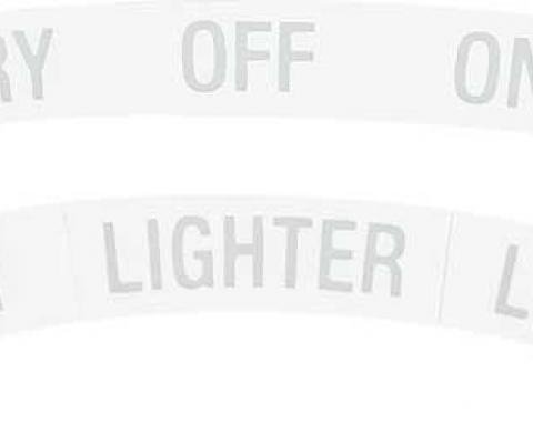 OER 1967 Camaro / Firebird 4 Piece Dash Bezel Sticker Set K151