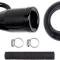 1949-55 Chevrolet, GMC Pickup Truck, Fuel Filler Neck Installation Kit, with Black Neck, Hoses, Gas Cap, Clamps, 1955 1st Design (early production)