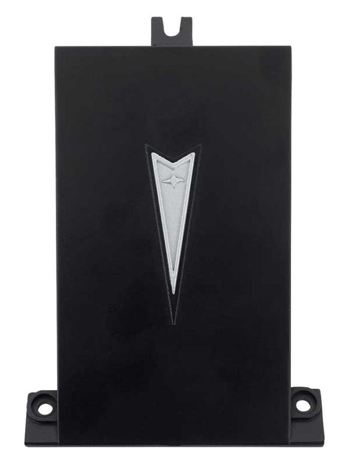 OER 1969 Firebird, Trans Am, Dash Clock Delete Plate, with Crest Emblem, GM Licensed 9797036