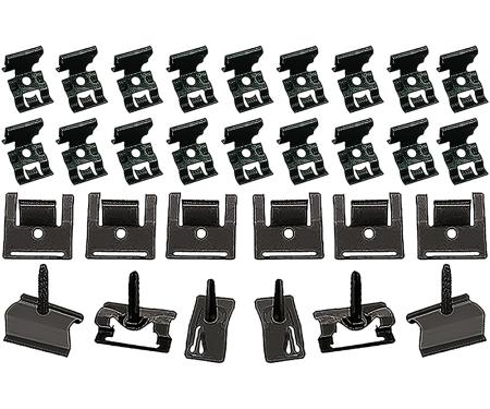 OER 1962-64 Impala, SS, Bel Air, Back Glass Molding Clip Set K143