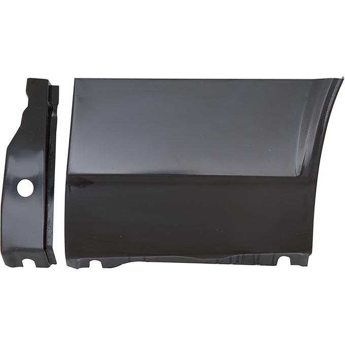 1967-68 Camaro, Firebird, Lower Rear Front Fender Patch Panel, with Brace, RH, Passenger Side