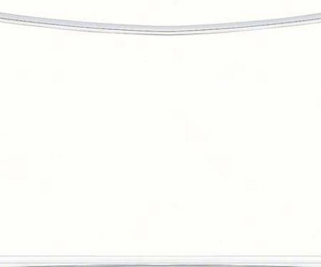 1975-1981 Camaro / Firebird 4 Piece Rear Window Chrome Molding Set