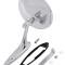 1963-65 Impala, Bel Air, Chevelle, Chevy II Nova, Corvette, Chrome Outer Door Mirror, with Bow Tie, w/Gasket & Hardware, RH or LH, Each, "Show Quality"