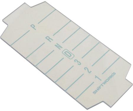 1968-69 Camaro, Console Shift Lens, with Overdrive TH200-4R or TH700-R4 Transmissions