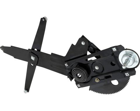 1968-69 Camaro, Firebird, Manual Front Door Window Regulator, with Deluxe Interior, LH Driver Side