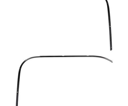 1973-91 Chevy, GMC Pickup Truck, Roof Drip Molding Retainer Kit, Stampled Steel, 2 Piece Set