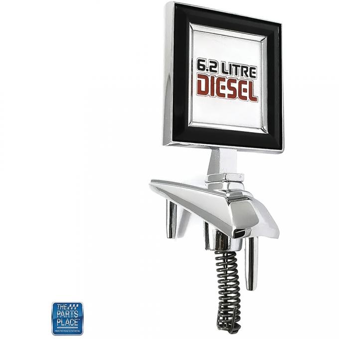 1981-86 Chevrolet, GMC C/K, 1987-91 R/V Truck, Blazer, Jimmy Suburban, Hood Ornament, 6.2 Litre Diesel