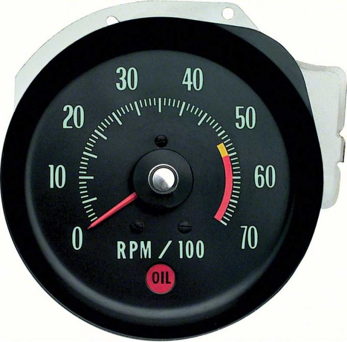 1970 Chevelle SS, Monte Carlo, Tachometer, 5500 Red Line, GM Licensed