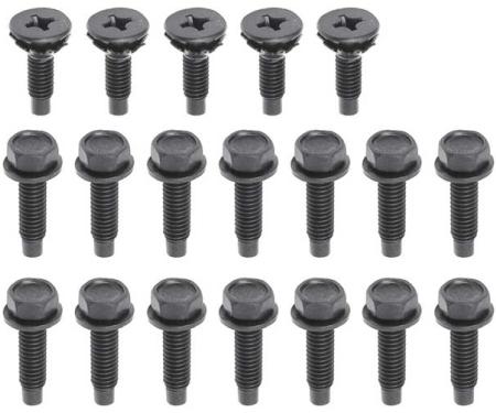 1967 Camaro, Firebird, Door Hinge Bolt and Screw Set, 24 Piece Set