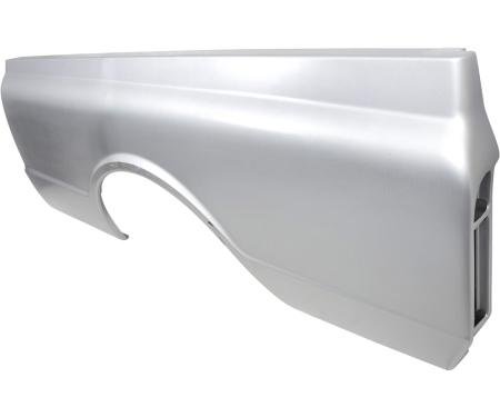 1967-72 Chevy, GMC Fleetside Shortbed, Custom Bed Side Panel, without Stake Pockets, w/o Side Marker Holes, LH Driver Side