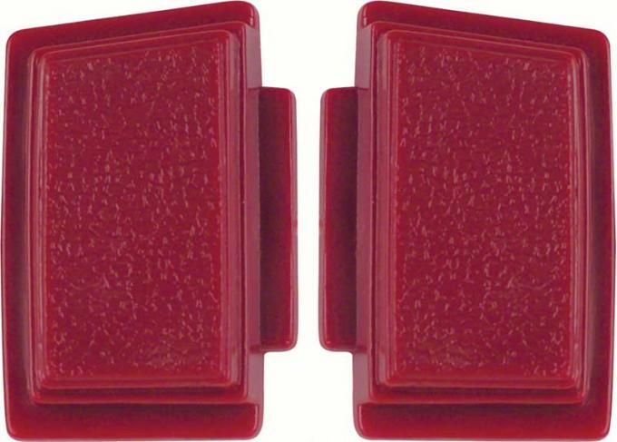 1969-70 Chevrolet, Steering Wheel Horn Buttons, Red, Pair