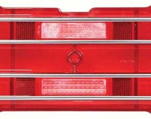 1967-68 Firebird, Tail Light Lens Assembly, with GM Markings, RH or LH, Each