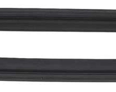 1962-65 Chevy II, Nova, Quarter Window Vertical Weatherstrip, with Steel Support, Pair