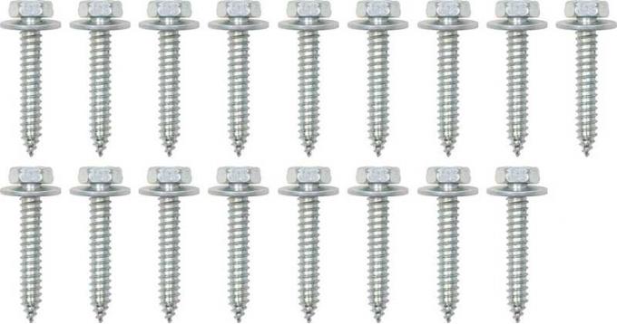 OER 1967-69 Camaro / Firebird Convertible Tack Strip Bolt Kit *HC62