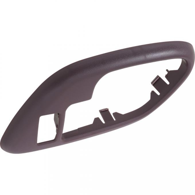 1995-2002 Chevy, GMC Pickup, SUV, Inner Door Handle Bezel, w/Power Door Lock Hole, Manual Window, Red, RH Passenger Door