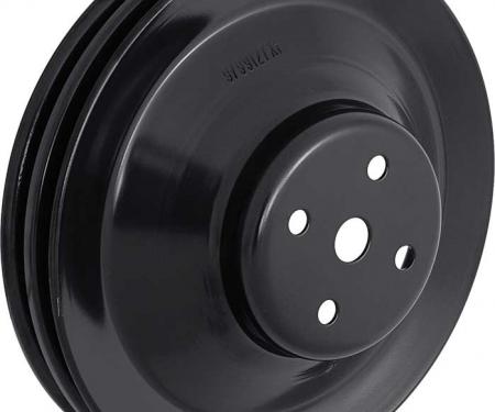 OER 1969-70 Firebird, Water Pump Pulley, V8, 2-Groove, Without AC, 8-1/8" dia, 350, 400, 455 A8600102