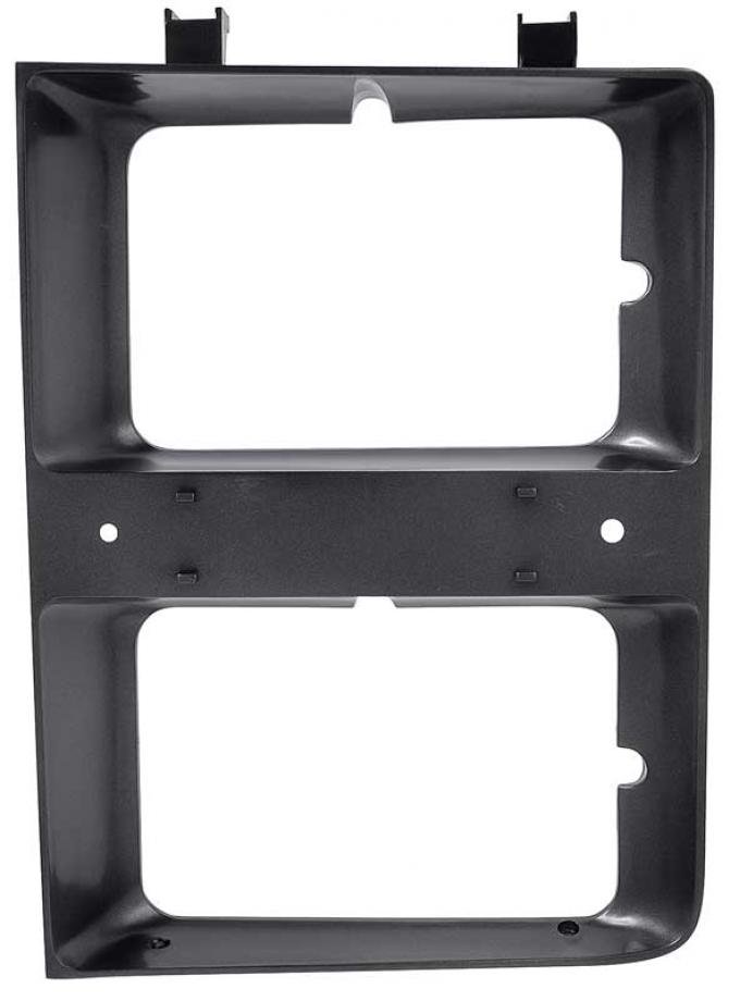 1983-84 Chevrolet, Pickup, Blazer, Suburban, Headlamp Bezel, Dual Headlamp, Dark Gray Metalic, LH, Driver Side