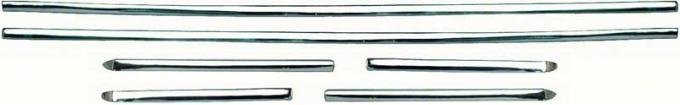 OER 1968 Camaro Rally Sport Lower Side Molding Set - 6 piece (fender-door-quarter) K4189