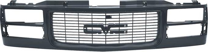 OER 1994-99 GMC Pickup, Jimmy, Yukon, Suburban, Front Grill Assembly, w/Dual Headlamps, Black T70463