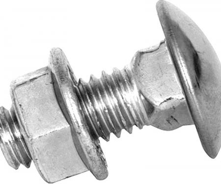 OER Zinc Plated Bumper Bolt With Stainless Steel Head - 3/8-16 X 1 Bumper Bolt With Nut And Washer 3415