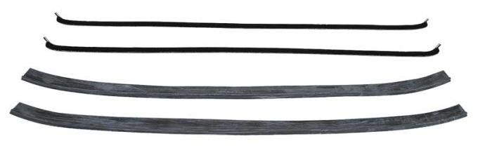 1947-50 Chevrolet, GMC Pickup Truck, Window Felt Belt Line Weatherstrip Set, Inner and Outer, 4-Piece