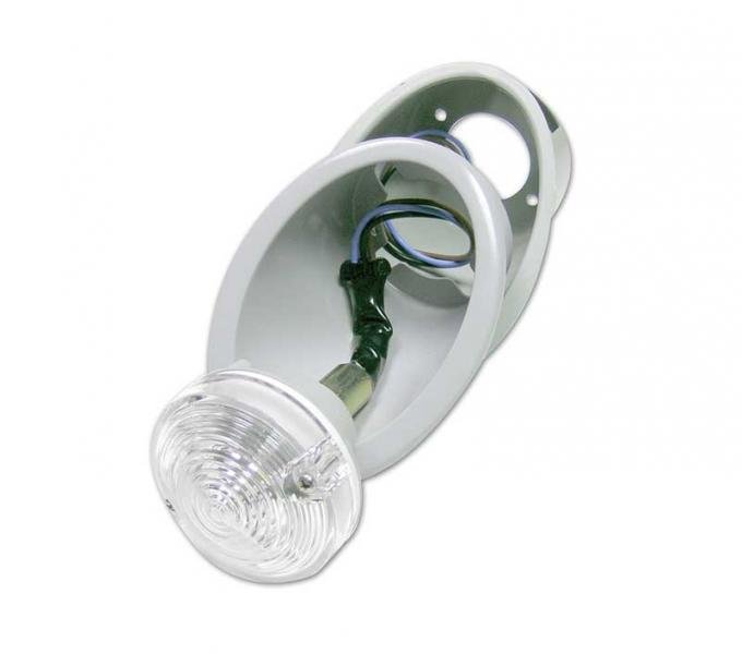 1967-68 Ford Mustang, Park Lamp And Bezel Assembly, LH