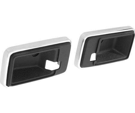 OER 1977-81 Camaro, Corvette, Firebird, Inner Door Handle Escutcheon, Standard Interior, Black K482