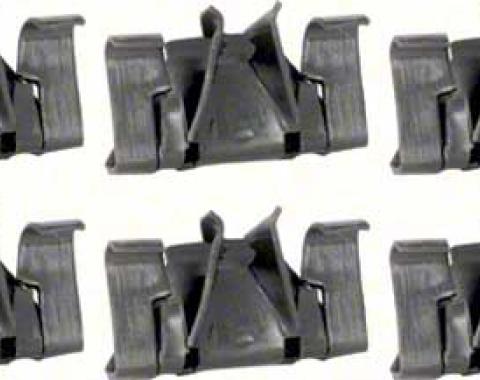 OER 1967-72 Buick, Chevy, Pontiac, Olds, Convertible Well Molding Clip, Convertible Well Molding Clip Set, 10 Piece Set *R749