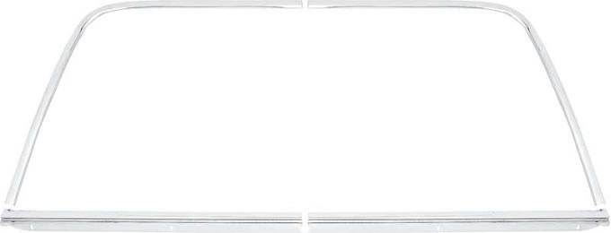 1968-74 Chevy II Nova, Apollo,.Omega, Ventura, Rear Window Molding Set, 2 Door Coupe