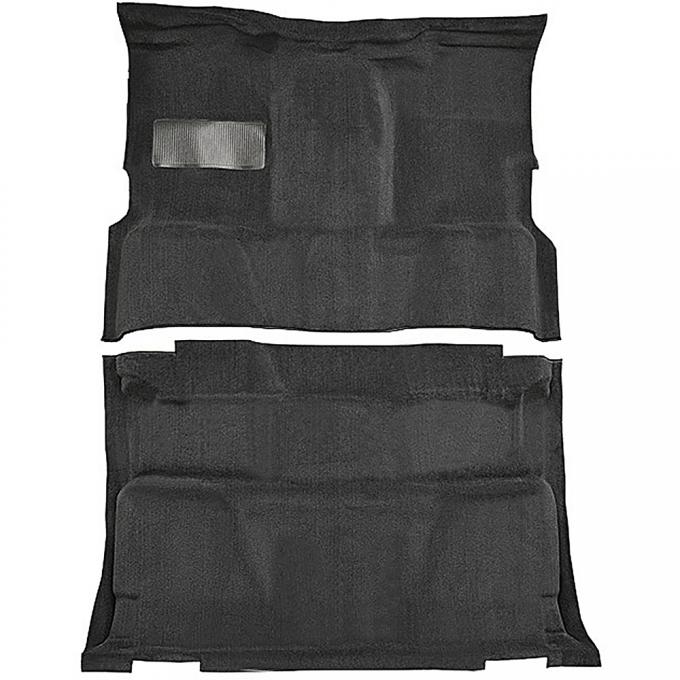 OER 1981-91 Chevrolet, GMC Pickup, Crew Cab, Molded Vinyl Flooring Kit, Vinyl, Standard Backing, Floor Shift, 4-Speed, 2WD, Gray T3202425