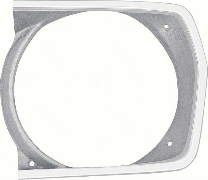 OER 1970-72 Plymouth A-Body Headlamp Bezel - LH - Argent Silver 3443223