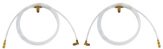 OER 1967-69 Camaro Firebird Convertible Top Hydraulic Hose Set White Plastic HK243