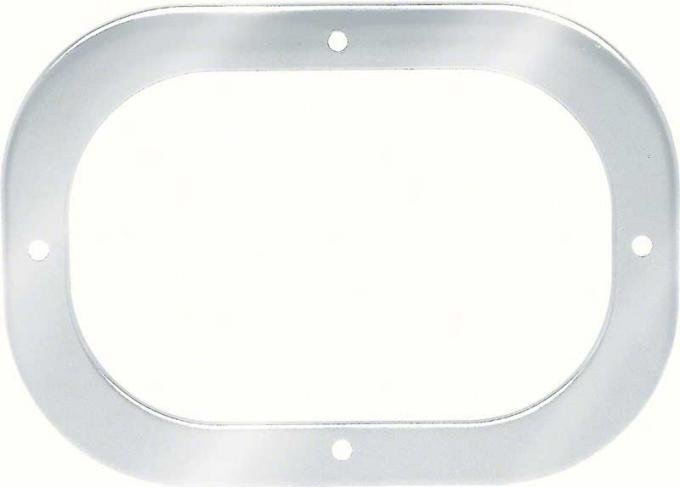 OER 1968-69 Chrome Gearshift Boot Retainer Plate For Hurst or 4Spd MT 9780055