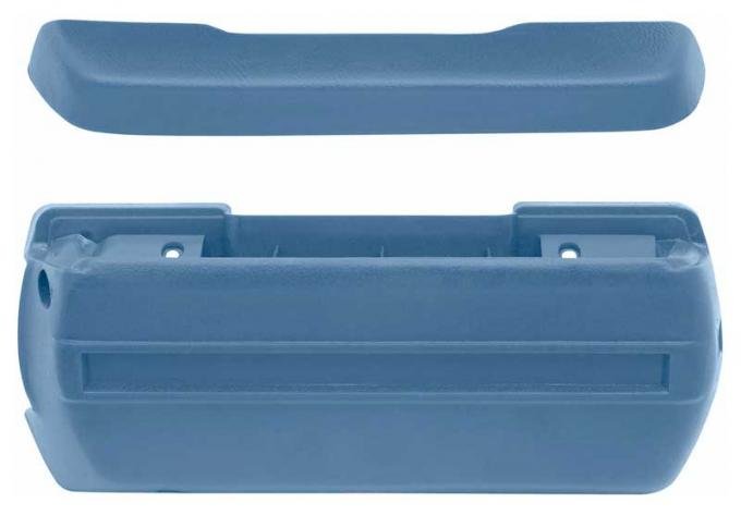OER 1968-72 Standard Medium Blue Front Arm Rest Kit *R4908