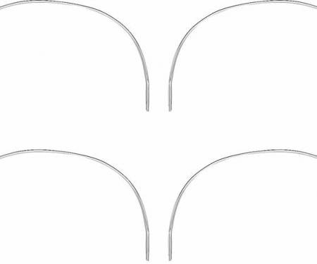 OER 1973-74 Dodge Charger Wheel Opening Molding Set MN1485