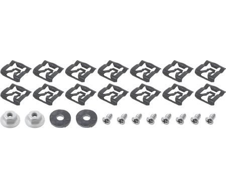 1966-68 Mustang Convertible 24 Piece Windshield Molding Clip Kit