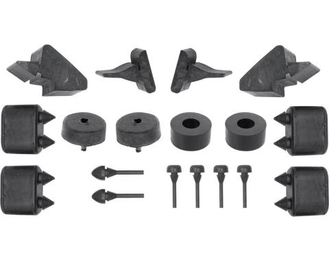 OER 1967-68 Pontiac Firebird, Rubber Stopper Kit, 18 Piece Set *K88060
