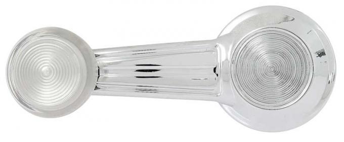 OER 1965-90 Chevrolet, Standard Door Window Crank Handle, Clear Knob, Non-Riveted, Various Models K037597X