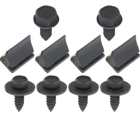 1967-69 Firebird, Radiator Filler Panel Bumper and Hardware Kit, with 400 or with AC