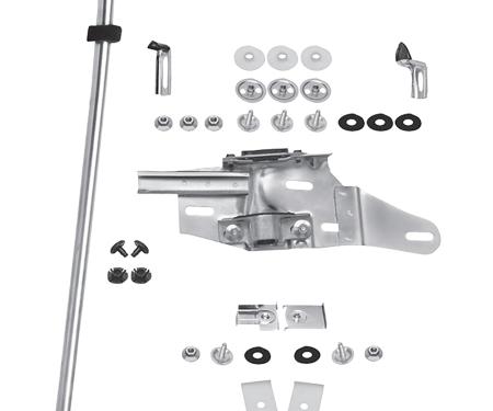 1970-72 Chevrolet Chevelle, Buick GS, GS455, Skylark, Oldsmobile Cutlass, Cutlass Supreme, 442, Door Glass Track, Window Guide and Hardware Kit, 2-Door Hardtop or Convertible, LH, Replaces GM#'s, 8789941, 8768471, 9812756