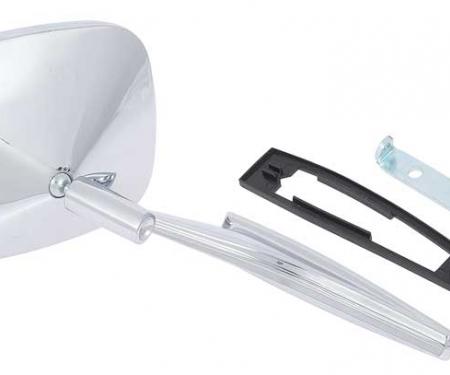 OER 1968-72 Camaro, Impala, Chevelle, Firebird, Outer Door Mirror, with Convex Mirror, Ribbed, RH Passenger Side, Various Models 3914754C