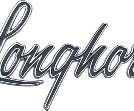 OER 1969-72 Chevrolet, GMC Fleetside Pickup Truck, "Longhorn" Bed Side Emblems, Pair CM9645