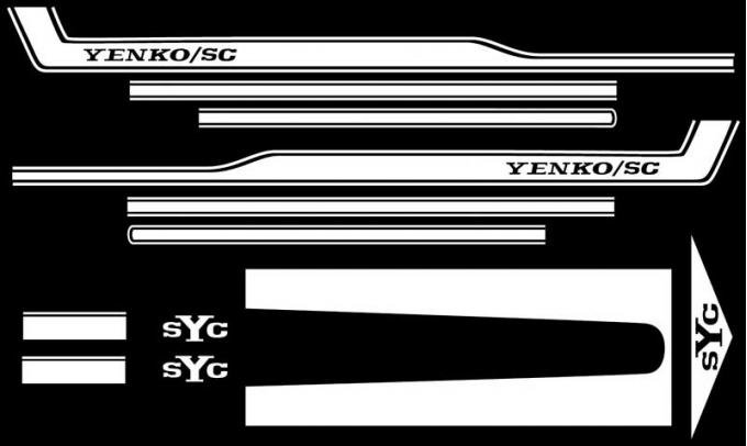 OER 1969 Camaro White SYC Yenko Stripe Set SK310