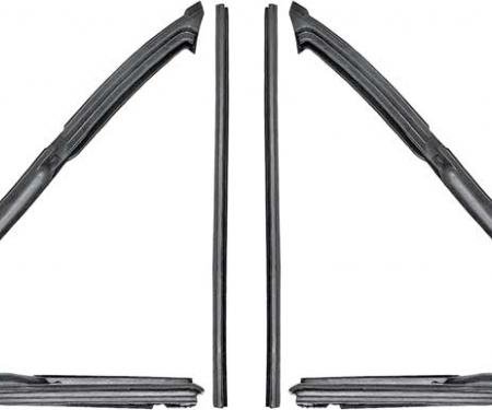 1962-67 Chevy II, Nova, Vent Frame Window Weatherstrips, Coupe, Convertible, Pair