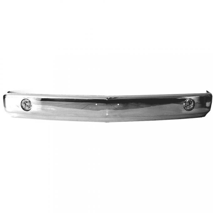 OER 1988-98 Chevy Truck, Front Bumper, With Fog Lamps & License Holes, Chrome T71104C