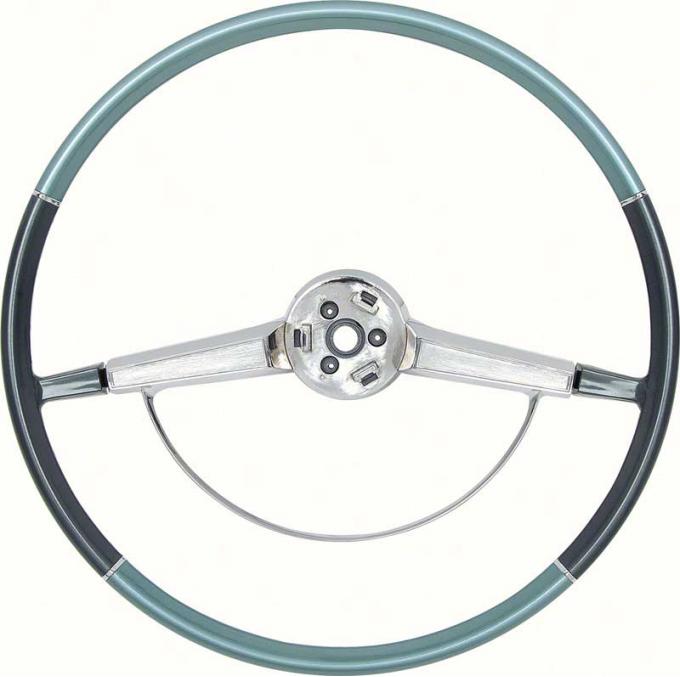 OER 1965-66 Impala Steering Wheel with Horn Ring - Two Tone Blue 9742432