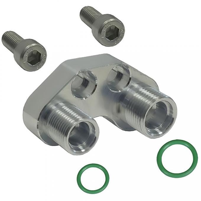 OER Sanden SD-7B10 / 7176 Peanut Style Compressor Discharge Adapter Fitting, Straight / #10 / O-Ring R045010