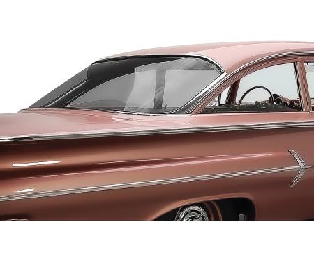 OER 1959-60 Impala, Bel Air, Biscayne, Rear Window Glass, 2 & 4-Door Sedan, Custom Gray Tint BG3005Y