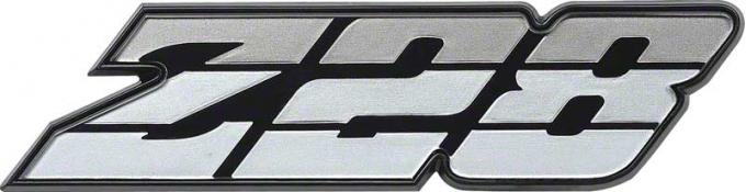 1980-81 Camaro, Z28 Front Grill Emblem, Tri-Color Silver