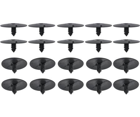 OER 1970-2002 GM, Hood Insulation Fastener Set, 5/16" Stem Diameter, 3/4" Stem Length, 1-3/4" Head Diameter, 20-Piece Set *R1383